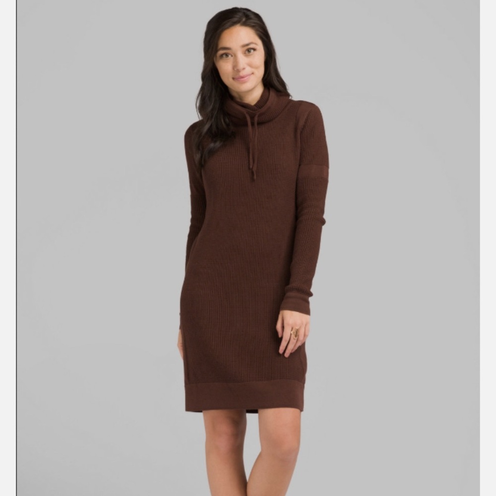 Prana Organic Cotton Masina Funnel Neck Dress Size Medium
